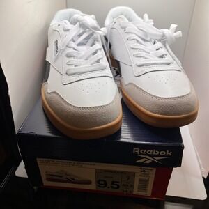 Reebok Womens Sneakers Classic Low Top White Leather Size 9.5 New